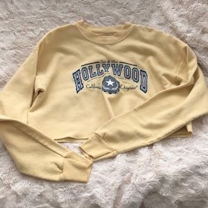 yellow hollywood sweater